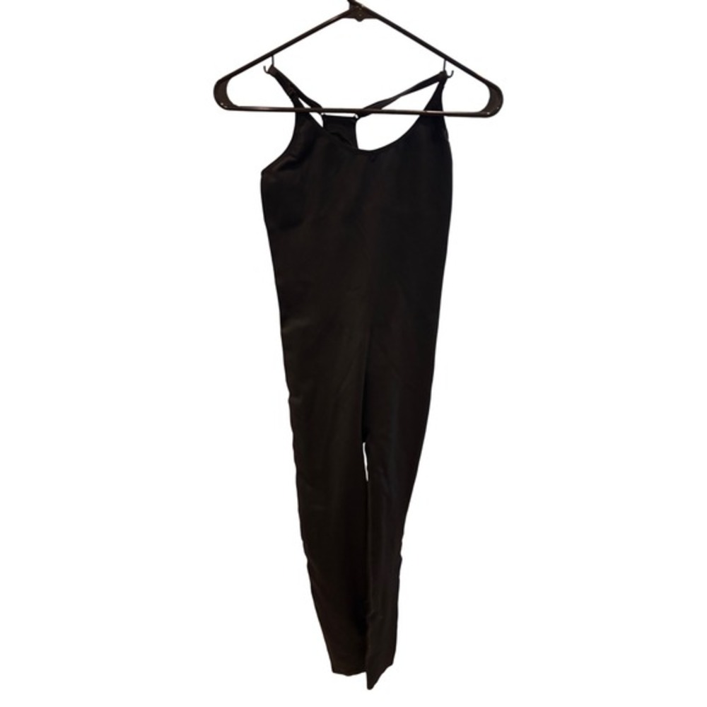 PINK ACTIVE‎ Black Racerback Jumpsuit Full Length Women's Size S